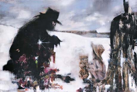 Asche im Schnee/El Topo · Ashes in the Snow/El Topo  - Painting by Michael Kunze